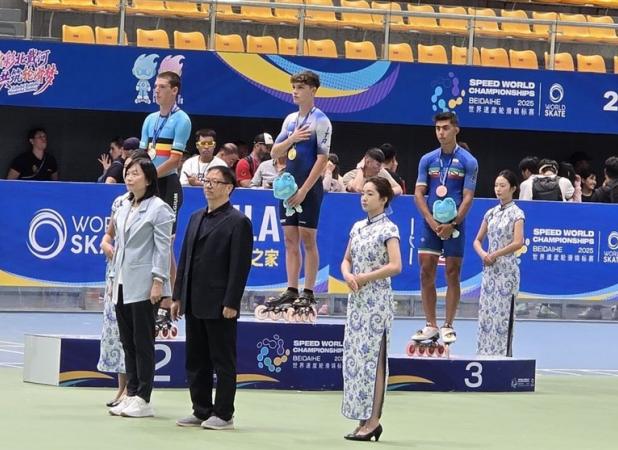 تمجید فدراسیون جهانی اسکیت از مدال‌آوری ملی‌پوش