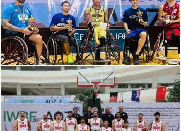 ورزشکار ایلامی، بهترین بازیکن مسابقات بسکتبال با ویلچر آسیا و اقیانوسیه