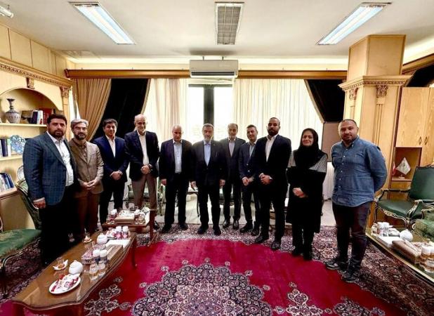 دیدار هیئت رئیسه فدراسیون فوتبال با دبیرشورای هماهنگی اقتصادی سران قوا