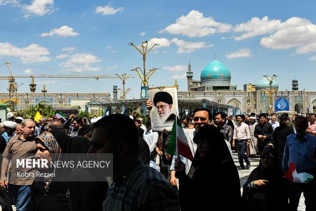 «طنین حیدر حیدر به گوش می آید» در حرم مطهر امام رضا(ع)
