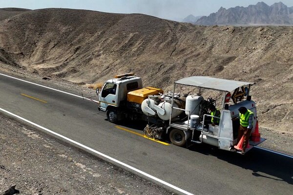 اجرای ۵۴۰۰ کیلومترخط‌کشی در جاده‌های سیستان و بلوچستان