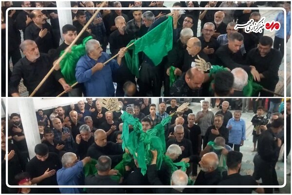برگزاری آیین سنتی «علم بندی» در کویه سفلی؛ اینجا همه عزادارند