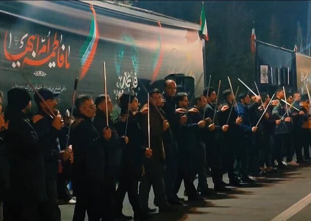 آیین عزاداری شاه حسین گویان در شب شهادت حضرت زهرا(س) در ارومیه