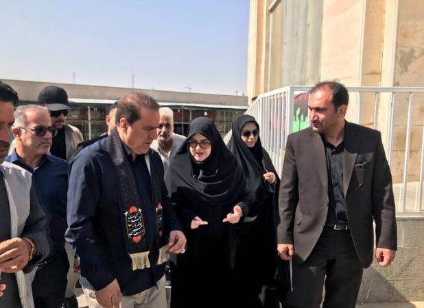 بازدید سخنگوی دولت از پایانه برکت مرز مهران