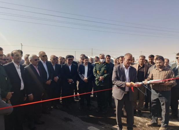 افتتاح پروژه روکش آسفالت جاده سنگان-گوریاب