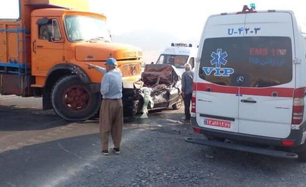 مرگ دلخراش ۴ نفر در جاده خنداب