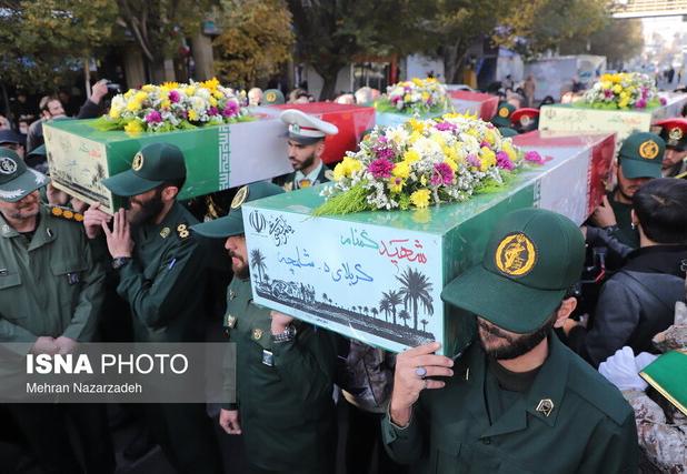 تشییع باشکوه ۴ شهید گمنام در تبریز