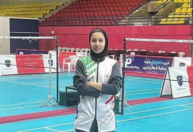 «سپیده صادقی» بر سکوی افتخار؛ راه‌یابی به مسابقات آسیای میانه بدمینتون