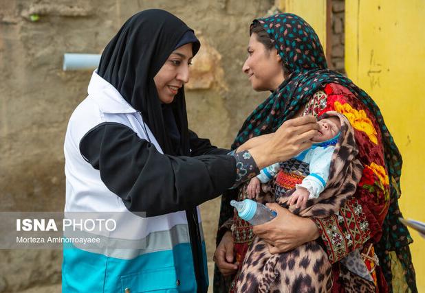 اجرای طرح ملی واکسن فلج اطفال در خاش