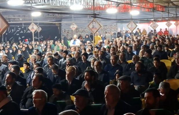 وداع با شکوه مردم شاهرود با پیکر مطهر شهید گمنام در سوگ ام‌البنین(س)