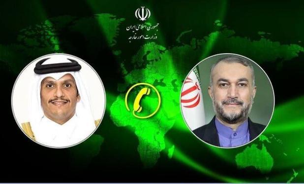 گفت‌وگوی تلفنی وزرای خارجه ایران وقطر درباره غزه