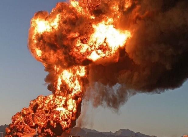 لحظه انفجار پالایشگاه گرمسار
