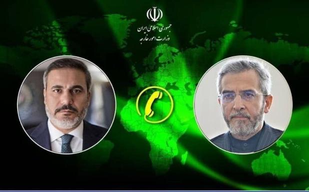 گفت‌وگوی تلفنی باقری با وزیر امور خارجه ترکیه