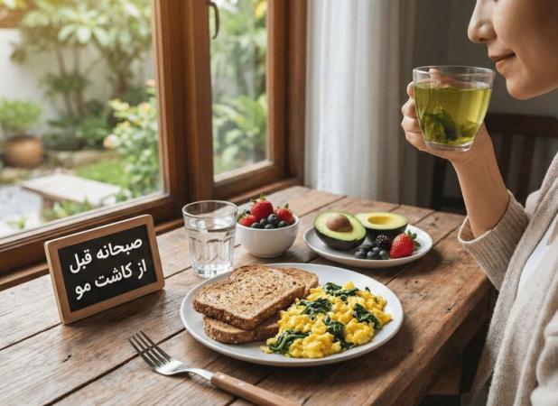 صبحانه قبل از کاشت مو چی بخوریم و چی نخوریم؟ توصیه های مهم