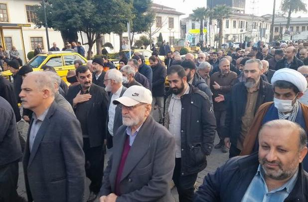 راهپیمایی مردم رودسر در سالروز حماسه ۹ دی