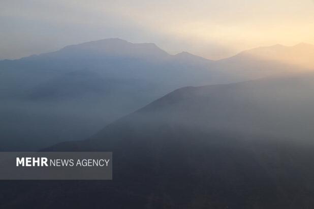 پرواز ایلوشن بر فراز منطقه حریق الیت