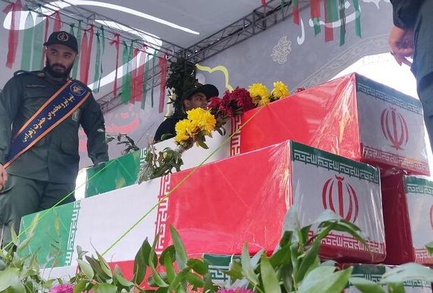 آغاز بدرقه پرشکوه پیکر ۱۰۰ شهید گمنام در تهران