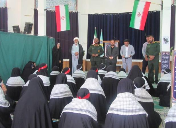 اعزام دانش‌آموزان دختر شهرستان بشاگرد به اردوی راهیان نور