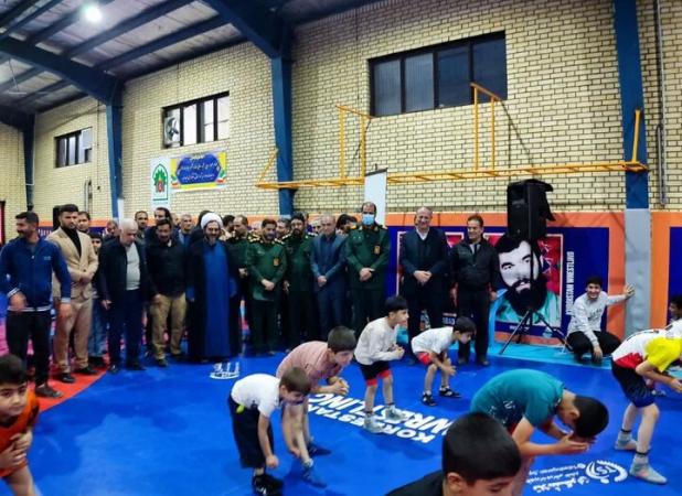 خانه کشتی «شهدای» شهر سریش‌آباد به مناسبت هفته بسیج افتتاح شد