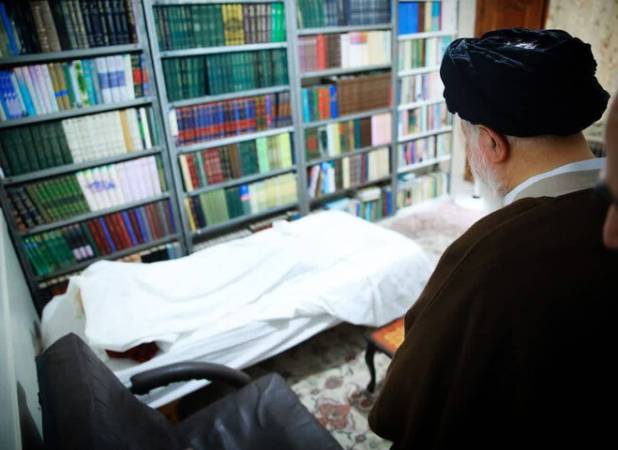 حضور امام جمعه مشهد در منزل مرحوم آیت‌الله عبدخدایی