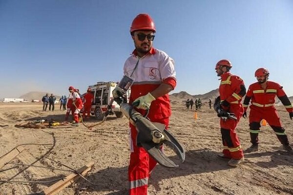 تمرین انتقال تجهیزات امدادی با پهپاد در ارتفاعات