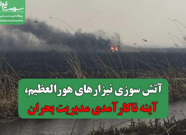 آتش سوزی نیزارهای هورالعظیم، آینه ناکارآمدی مدیریت بحران