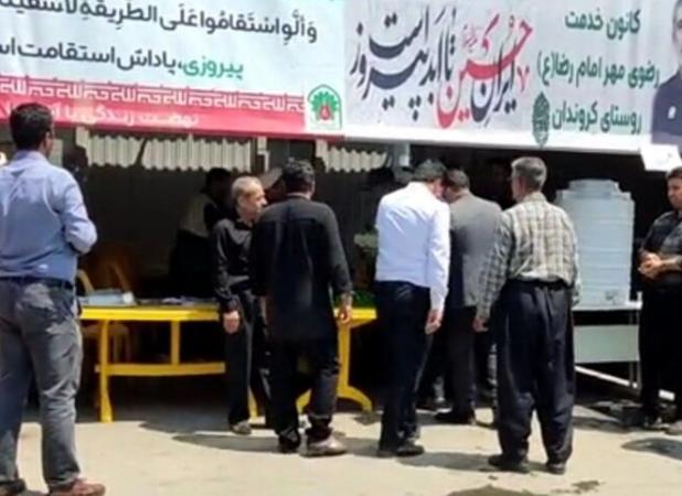 تقدیر زائران اربعین حسینی از خدمات مواکب دهگلان و دعا برای مردم غزه