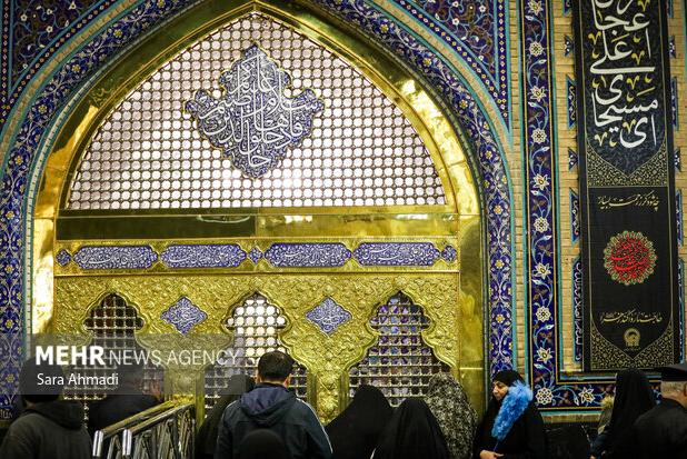 روضه حضرت زهرا(س) در صحن پیامبر اکرم(ص) حرم رضوی