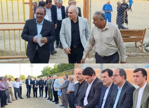 مظفری: بازسازی زمین فوتبال محله صلح‌آباد بوشهر در دستور کار است