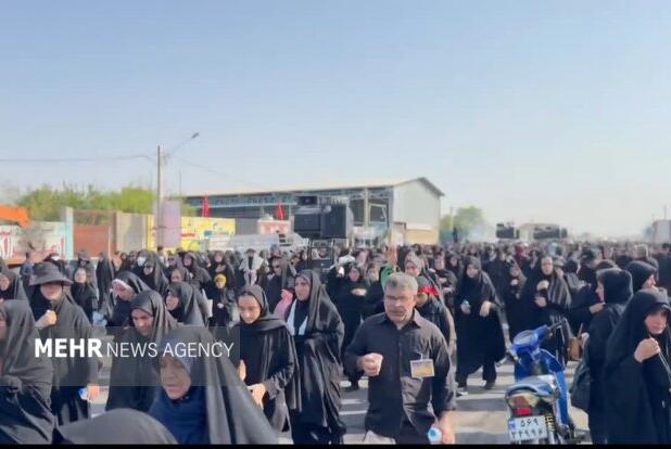 راهپیمایی باشکوه حرم تا حرم اربعین در دزفول برگزار شد