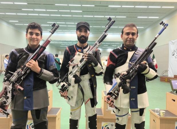 قهرمانی نکونام در مسابقات آزاد تفنگ