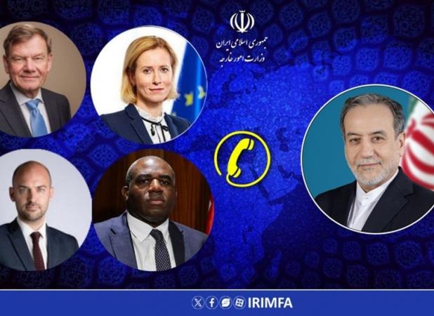 رایزنی تلفنی عراقچی با وزرای خارجه تروئیکا و کالاس