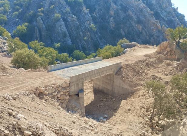 اتمام و تکمیل پل پدافندی ۲۵ متری اتصال شهر لنده به بخش موگرمون