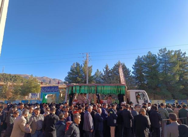 آغاز مراسم تشییع پیکر مطهر شهدای گمنام در ایلام