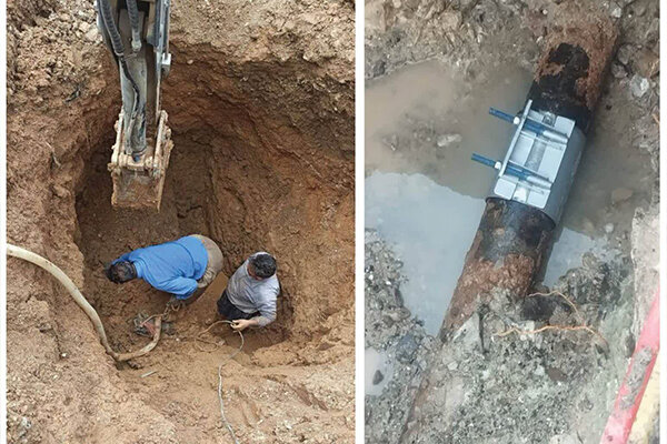 رفع قطعی آب ۷ روستای بخش مرکزی جوانرود پس از ۱۰ ساعت