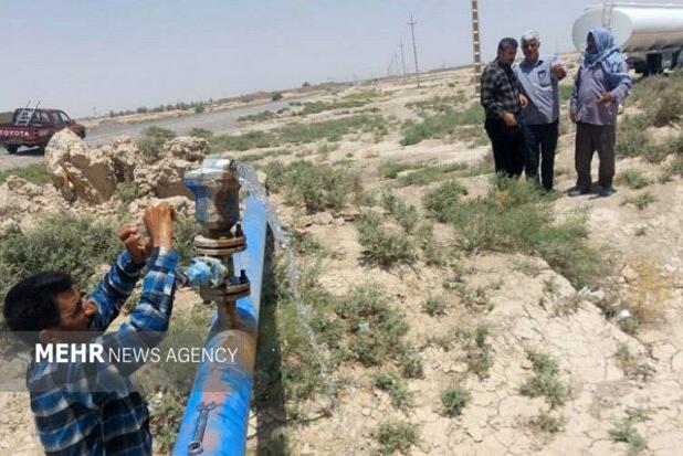 پیشرفت ۶۵ درصدی طرح آبرسانی سفیدآبه شهرستان نیمروز