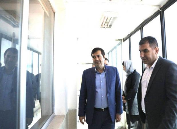 عیادت وزیر ورزش و رئیس فدراسیون بوکس از جاسم دلاوری