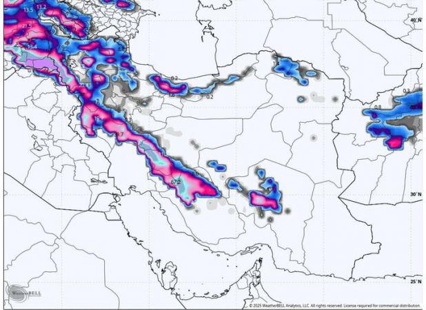 پیش‌بینی کاهش دمای کمینه و احتمال بارش پراکنده در چهارمحال و بختیاری