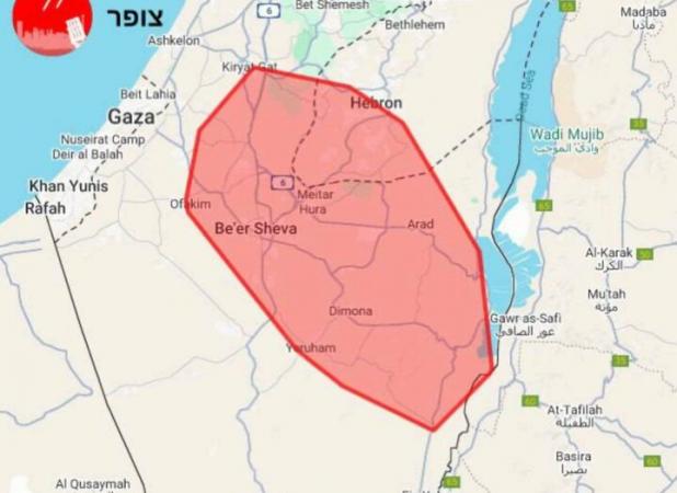 حمله موشکی جدید ایران؛ آژیر خطر در دیمونا به صدا درآمد