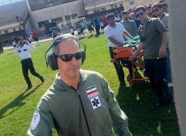 پرواز نجات‌بخش بالگرد اورژانس هوایی در آسمان کردستان