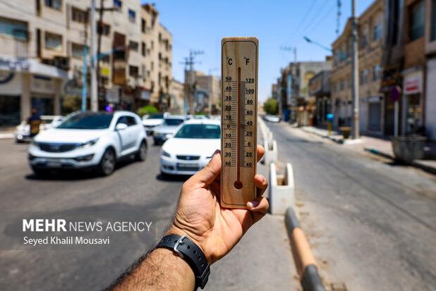 پیش بینی وقوع دمای ۴۸ درجه و بالاتر در خوزستان