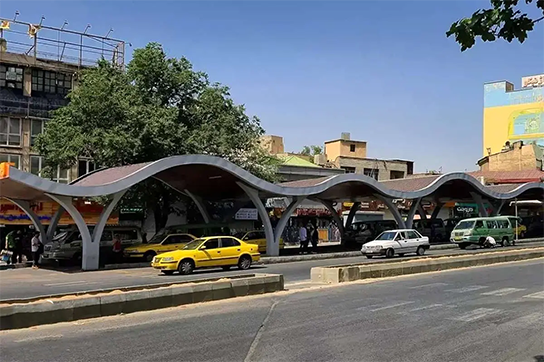 معماری ایستگاه تاکسی تهران با الهام از کوه‌های البرز