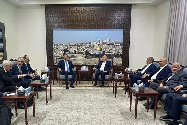 دیدار وزیر خارجه و رئیس سازمان اطلاعات ترکیه با مقامات ارشد حماس