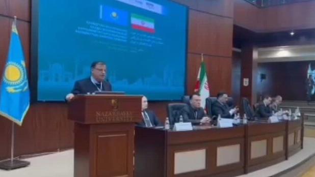 استاندار گلستان در سفر هیئت دولت به قزاقستان، ظرفیت‌های اقتصادی استان را معرفی کرد