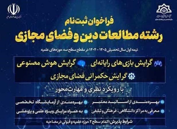 پذیرش رشته دین و فضای مجازی از میان طلاب