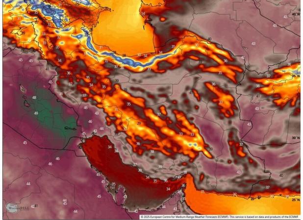 پیش‌بینی بارش باران، رعد و برق و کاهش دما در نوار شمالی کشور