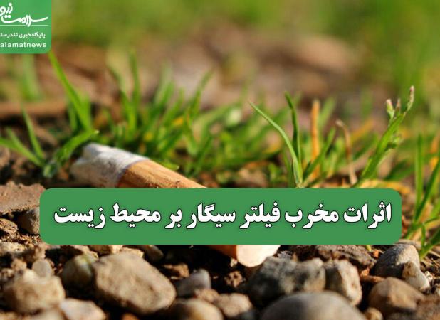 اثرات مخرب فیلتر سیگار بر محیط زیست