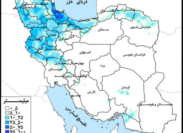 حوضه دریای خزر و دریاچه ارومیه پرباران‌ترین حوضه‌های‌ درجه یک کشور