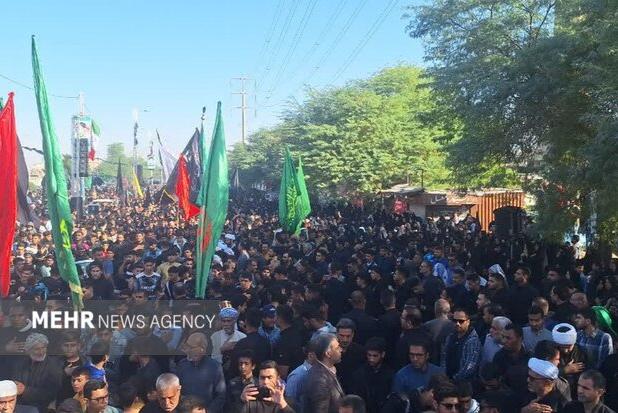 حضور پرشور مردم کوت‌عبدالله در مسیر فاطمیه