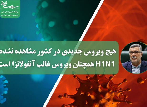 هیچ ویروس جدیدی در کشور مشاهده نشده، H1N1 همچنان ویروس غالب آنفولانزا است